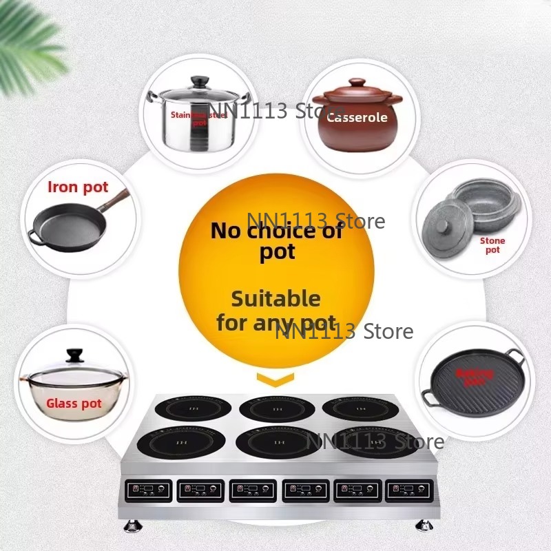 Commercial High-Power Inductio - огляд і ціна Wok Electric Flat
