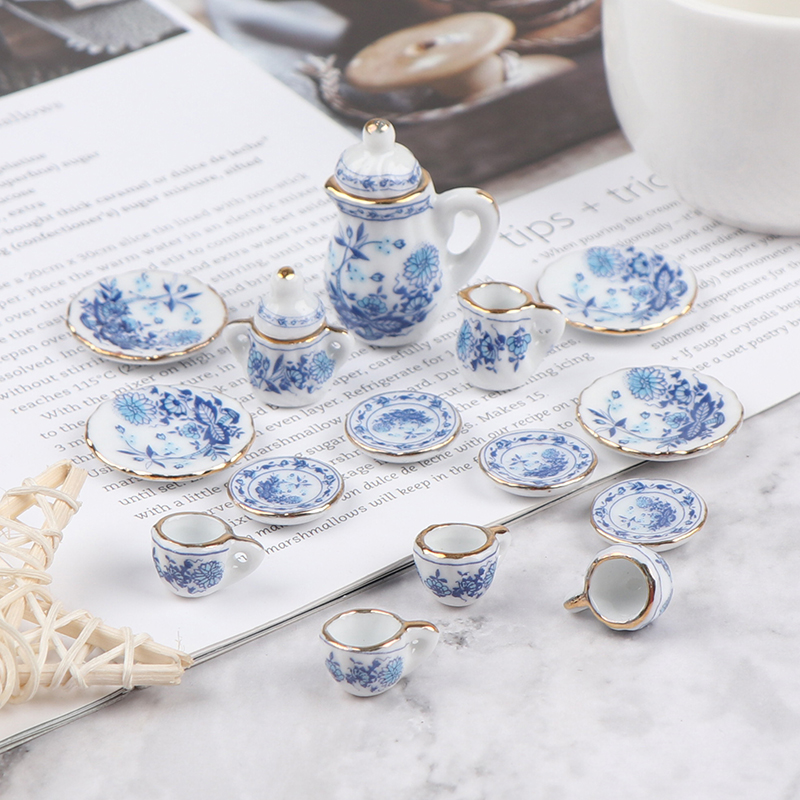 15Pcs 1:12 Miniature Porcelain - огляд і ціна Kitchen Appliances Toys