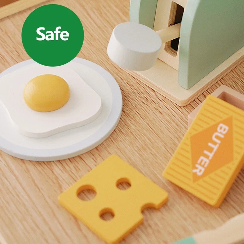 Wooden Simulation Toaster Toy  - огляд і ціна Kitchen Appliances Kids