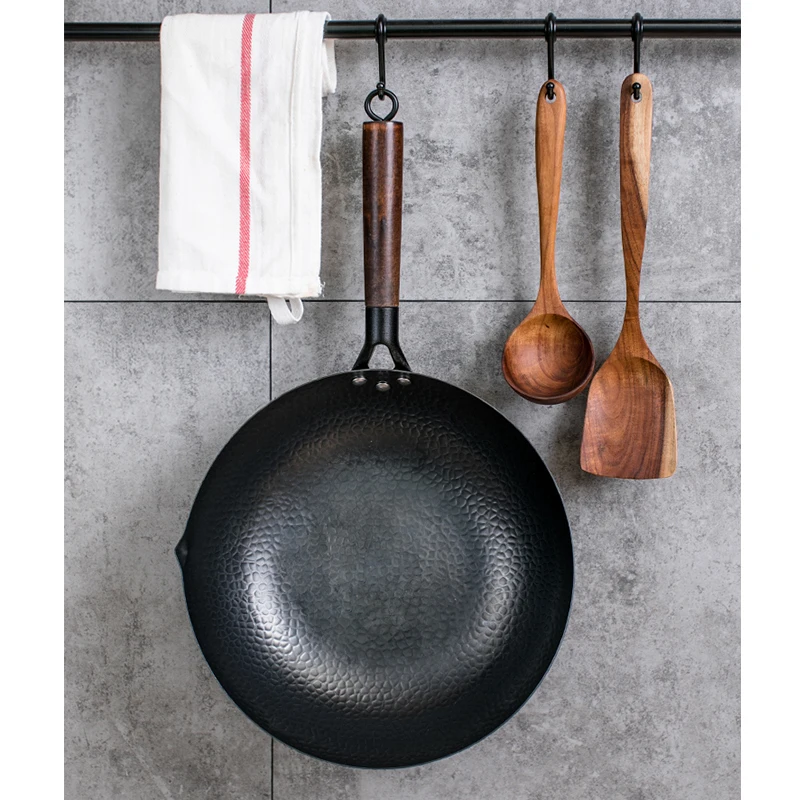 Carbon Steel Wok Pan 32cm Stir - огляд і ціна Wok Electric Flat