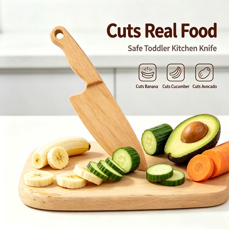 Wooden Kids Knife for Cooking  - огляд і ціна Kitchen Appliances Kids