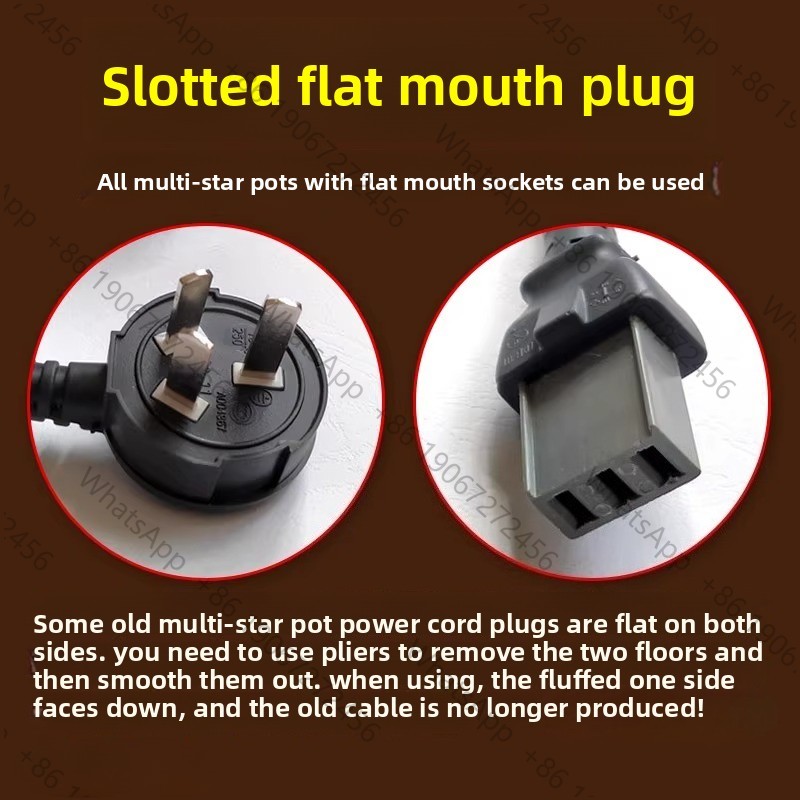 pot original wire connection l - огляд і ціна Wok Electric Flat