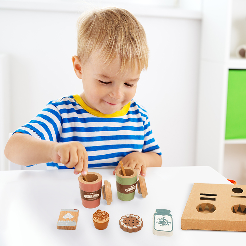 Kids Wooden Coffee Toy Set Tod - огляд і ціна Kitchen Appliances Kids