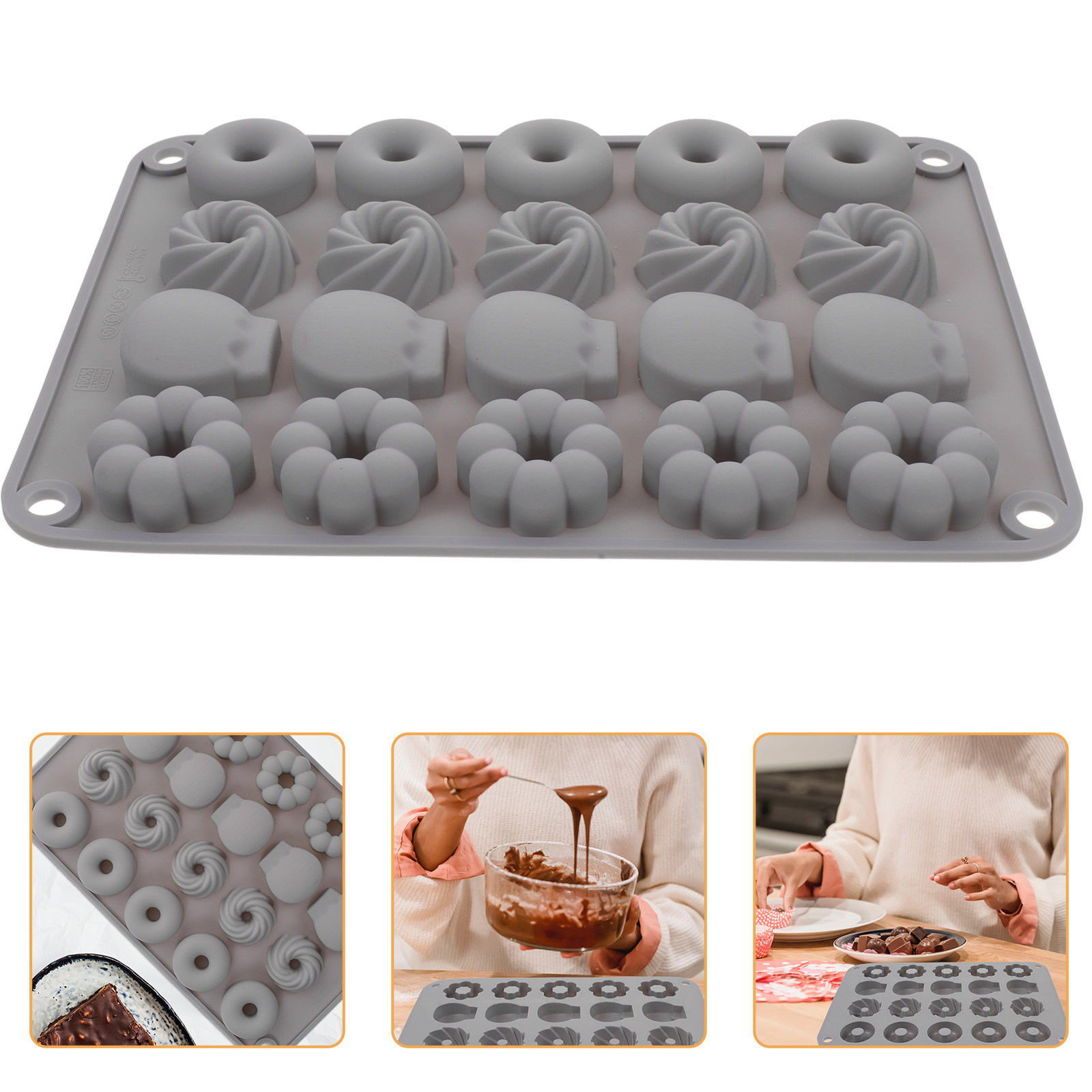 Mini Donut Silicone Mold Heat  - огляд і ціна Donut Maker Mini