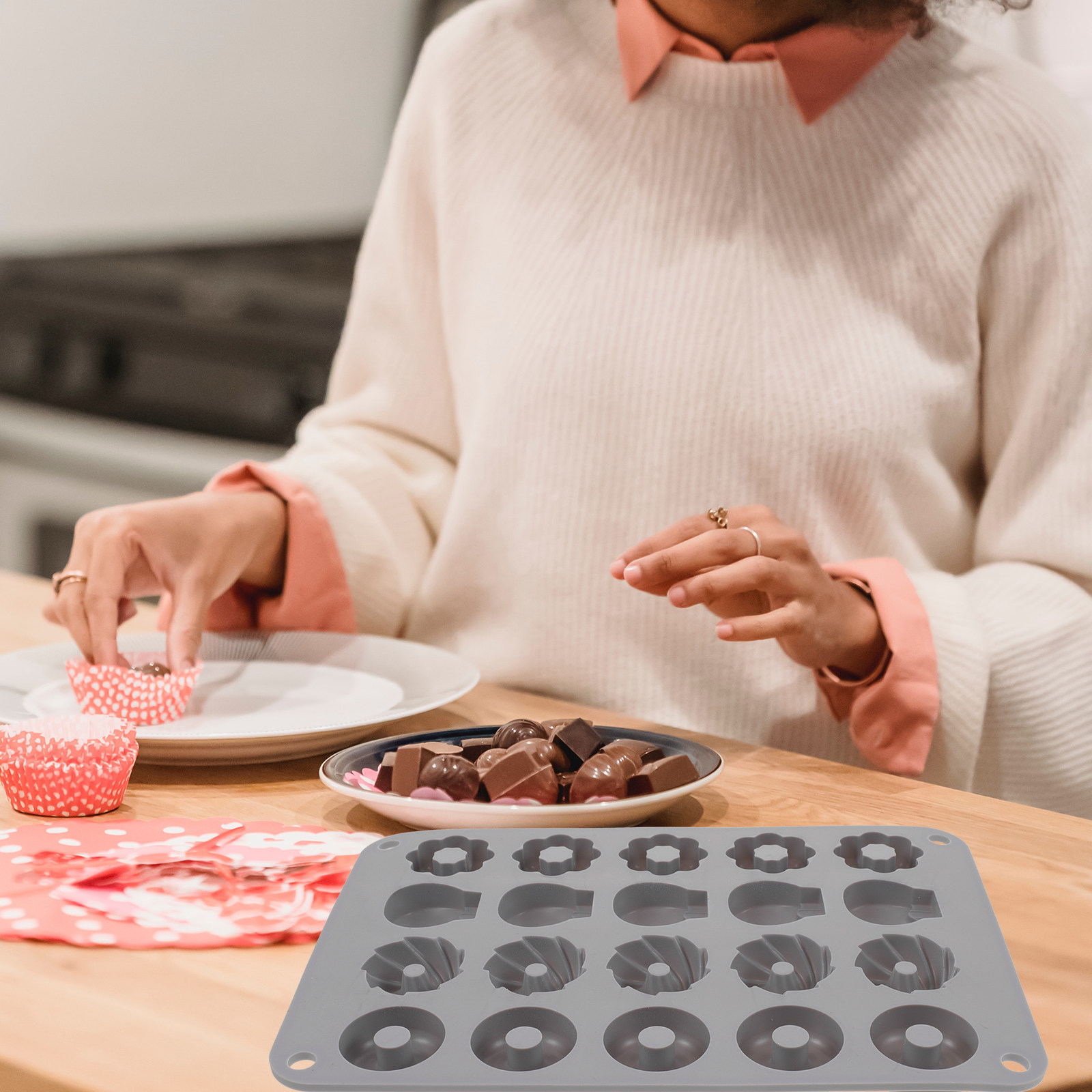 Mini Donut Silicone Mold Heat  - огляд і ціна Donut Maker Mini