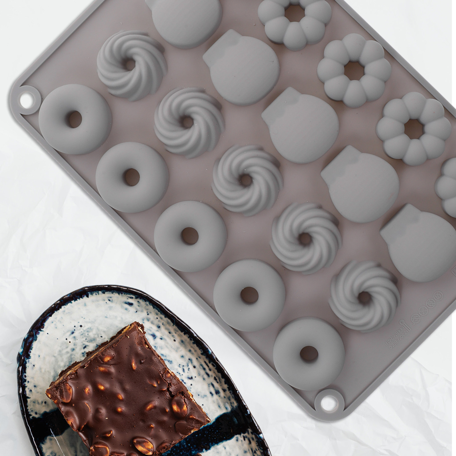 Mini Chocolate Donut Silicone  - огляд і ціна Donut Maker Mini