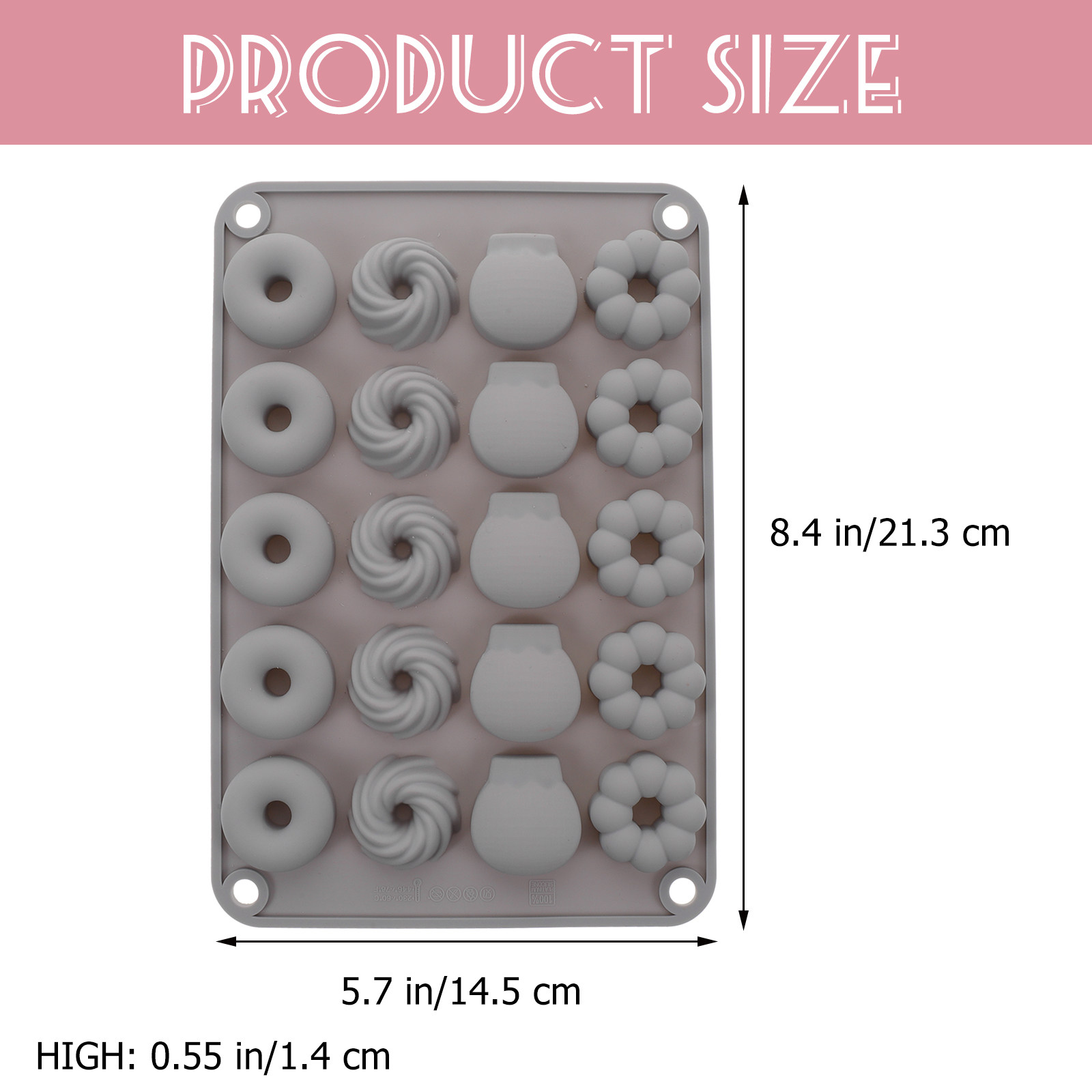 Mini Chocolate Donut Silicone  - огляд і ціна Donut Maker Mini