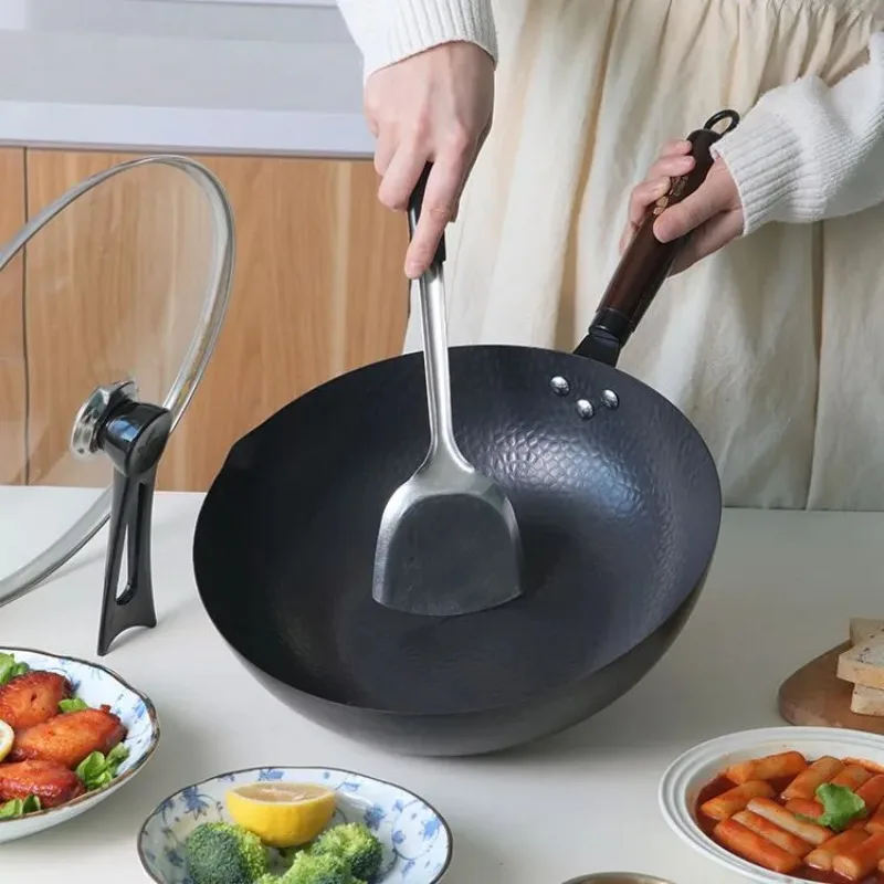 Carbon Steel Wok Pan 32cm Stir - огляд і ціна Wok Electric Flat