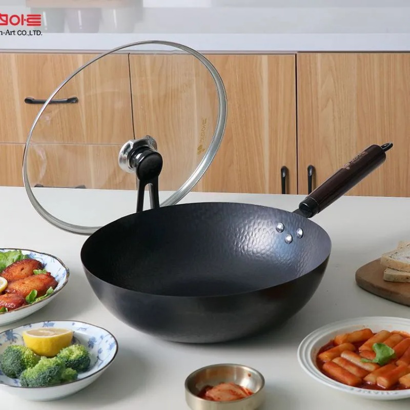 Carbon Steel Wok Pan 32cm Stir - огляд і ціна Wok Electric Flat